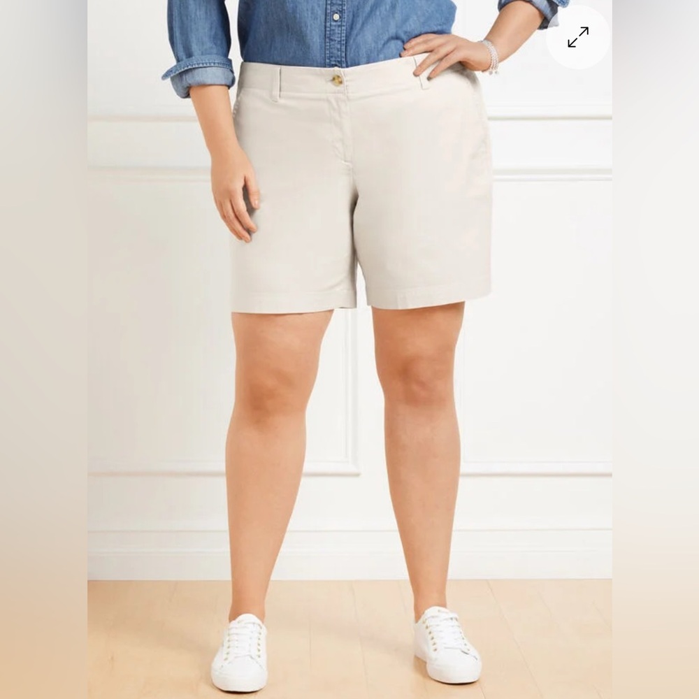 Talbots Relaxed Chino Beige Women's Shorts